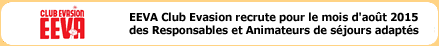 EEVA Recrute des animataures vacances adapt�es pour l'�t� 2015