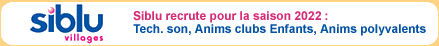 Siblu Villages recrute son quipe d'animation pour la saison printemps t 2022